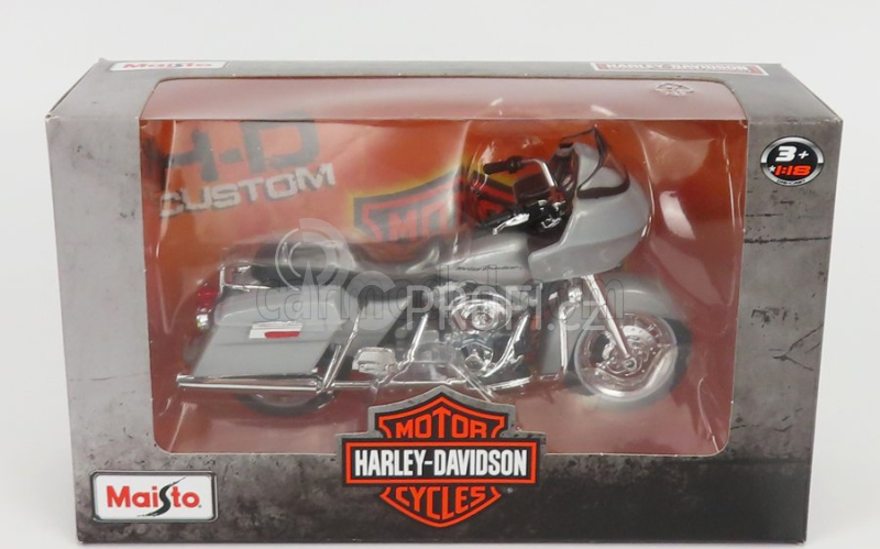Maisto Harley davidson Fltr Road Glide 2002 1:18 Silver