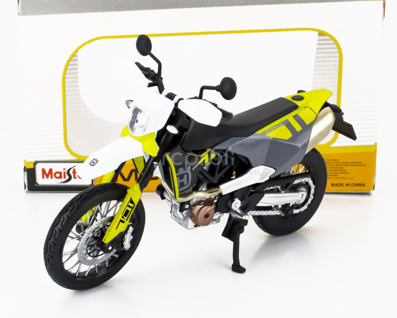 Maisto Husqvarna Husky 701 Supermoto 2023 1:12 Černá Žlutá