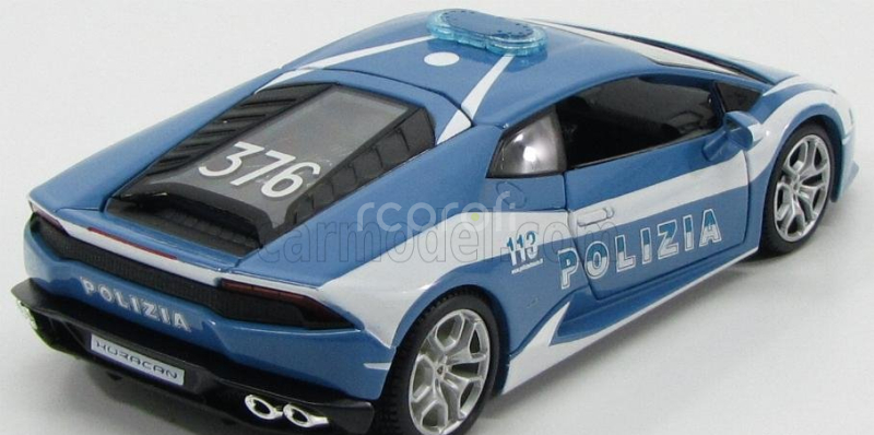 Maisto Lamborghini Huracan Lp610-4 Polizia 2014 1:24 Světle Modrá Bílá