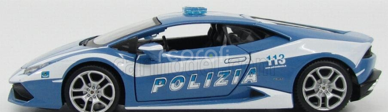 Maisto Lamborghini Huracan Lp610-4 Polizia 2014 1:24 Světle Modrá Bílá