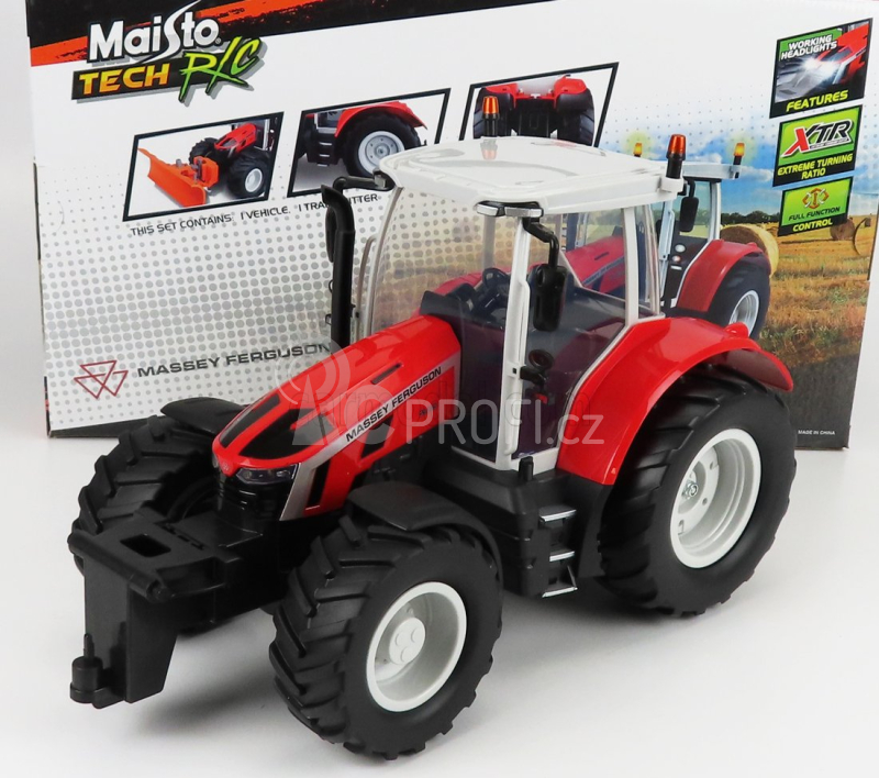 Maisto Massey ferguson 5s.165 Tractor 2020 1:16 Červená Šedá