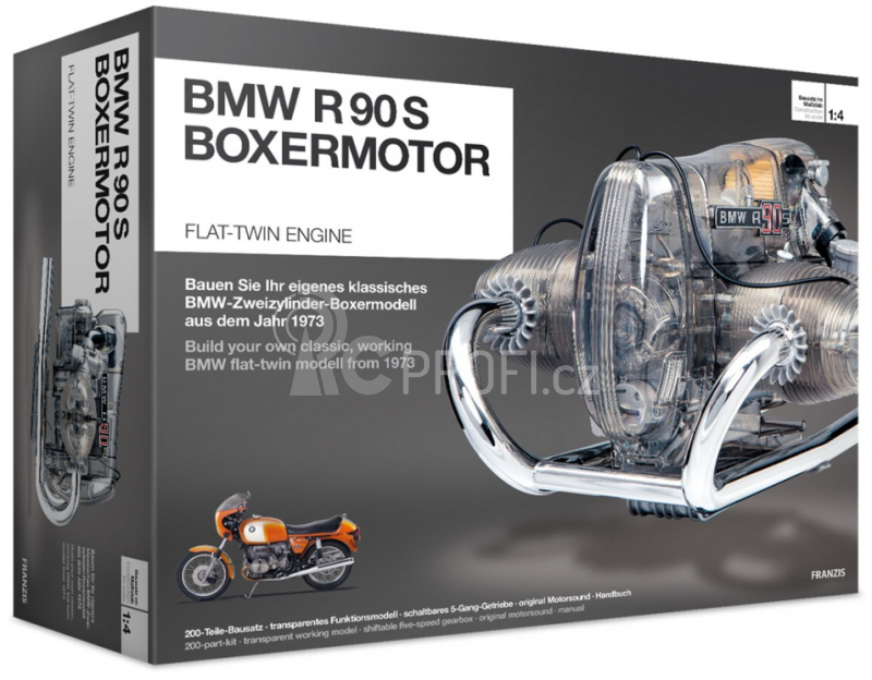 Maketová stavebnice motoru BMW R 90 S-Boxer