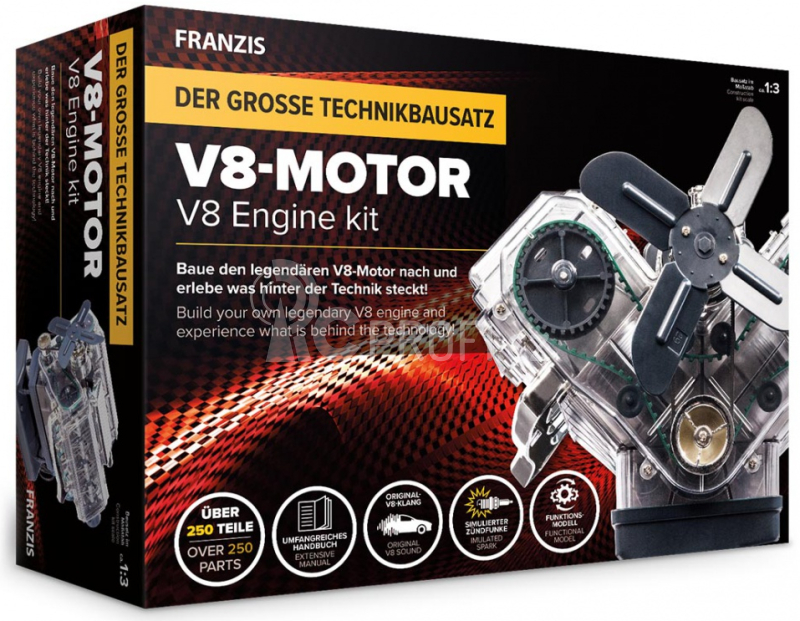 Maketová stavebnice motoru V8