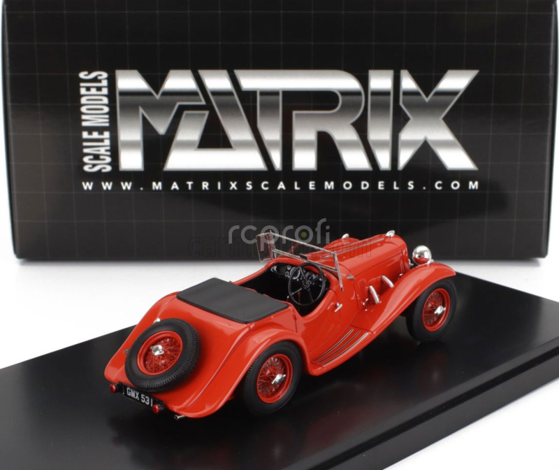 Matrix scale models Aston martin 15/98 2-4 Seater Roadster Open 1938 1:43 Red