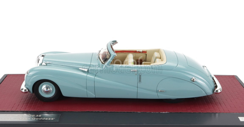 Matrix scale models Damler De36 Hooper ''green Goddess'' Cabriolet Open 1953 1:43 Zelená