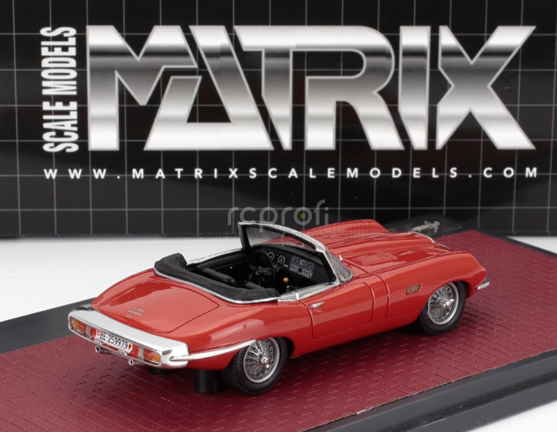 Matrix scale models Jaguar E-type Frua Roadster Open 1964 1:43 Red
