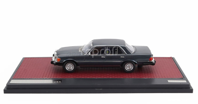 Matrix scale models Mercedes benz S-class 300sd Turbodiesel (w116) Usa Version 1977 1:43 Blue Met