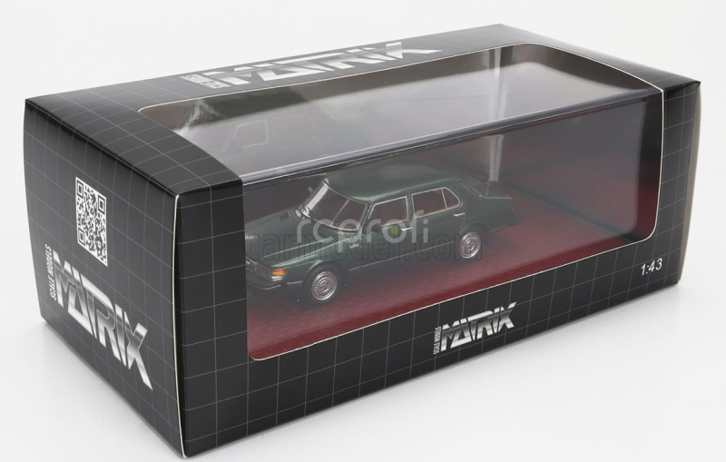 Matrix scale models Saab 900 Cd Turbo 1986 1:43 Green Met