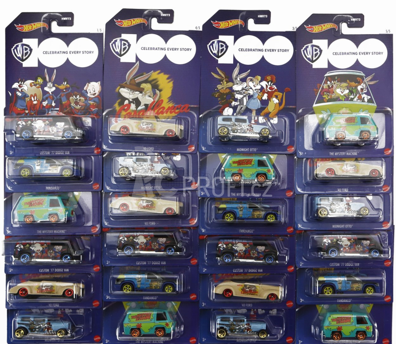 Mattel hot wheels Dodge Set Assortment 24 Pieces Looney Tunes 1:64 Různé