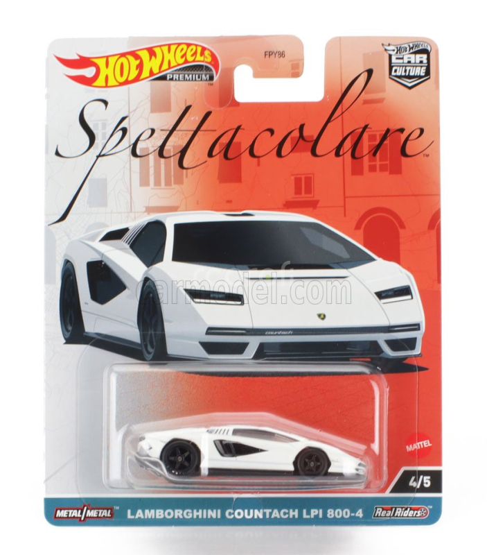 Mattel hot wheels Lamborghini Countach Lpi 800-4 2021 1:64 Bílá