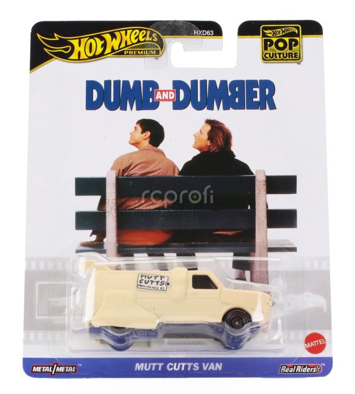 Mattel hot wheels Truck Van Mutt Cutts Providence R.i. Dumb & Dumber Movie 1994 1:64 Cream