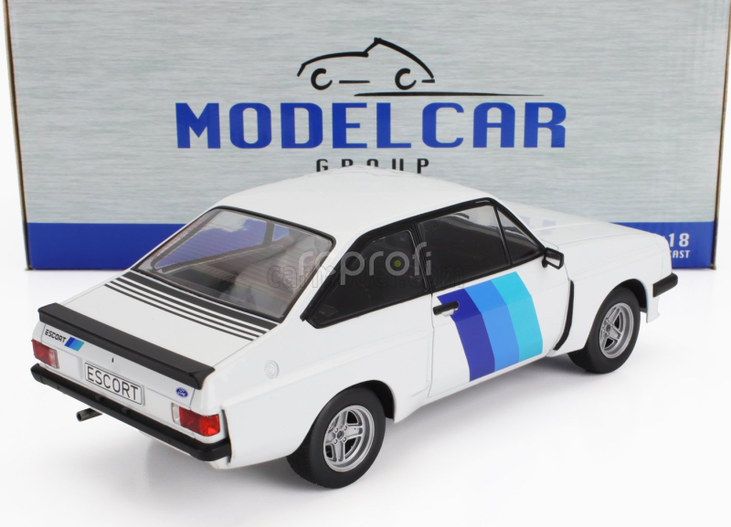 Mcg Ford england Escort Mkii Rs 2000 X-pack 1977 1:18 Bílá 2 Tóny Modrá