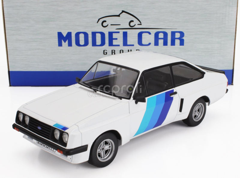 Mcg Ford england Escort Mkii Rs 2000 X-pack 1977 1:18 Bílá 2 Tóny Modrá