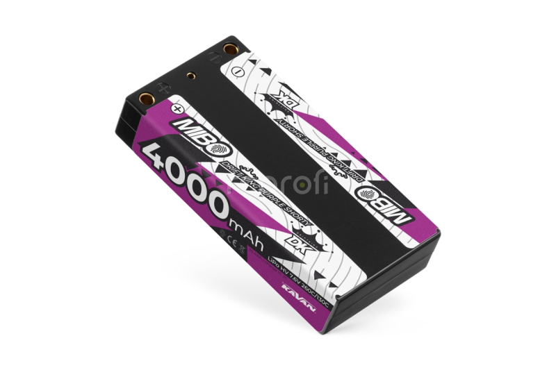 MIBO Drift King Purple Shorty 4000mAh 7.6V 2S 130C/260C HV LiPo (4mm, 147g)