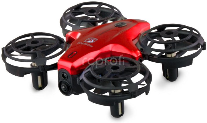 Mini dron Sparrow, červená
