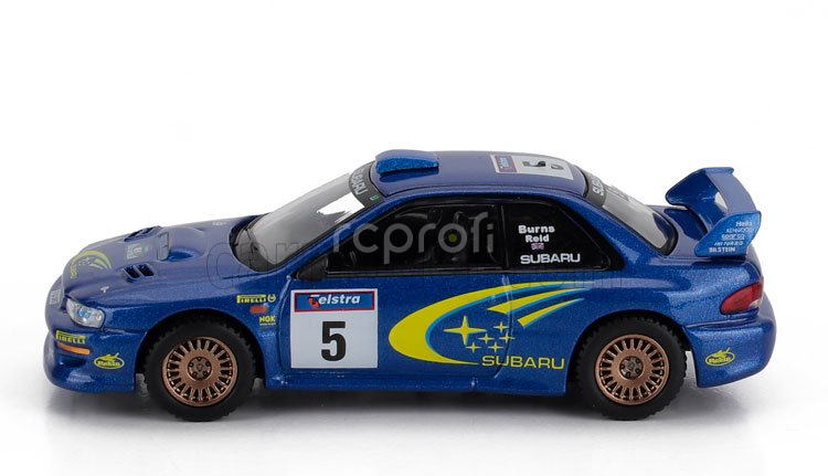 Mini-gt Subaru Impreza Wrc99 S5 N 5 Winner Rally Australia 1999 Richard Burns - Robert Reid 1:64 Blue