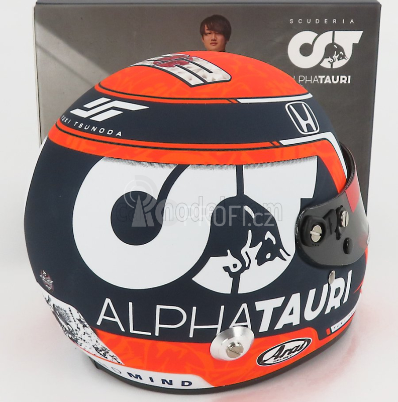 Mini helmet Arai helma F1 At02 Honda Ra620h Team Alpha Tauri N 22 1:2