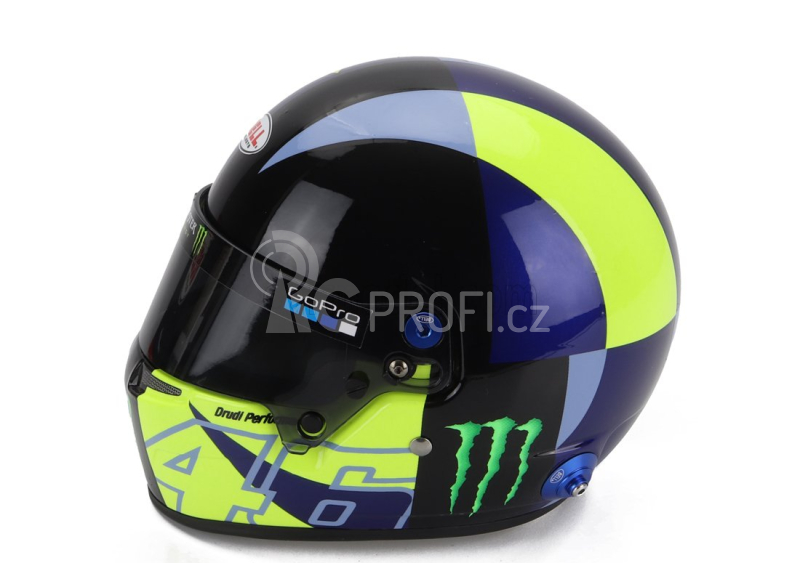 Mini helmet Bell helmet Casco Helmet Valentino Rossi Bmw M4 Gt3 Wrt 2022 1:2 Žlutá Bílá Modrá