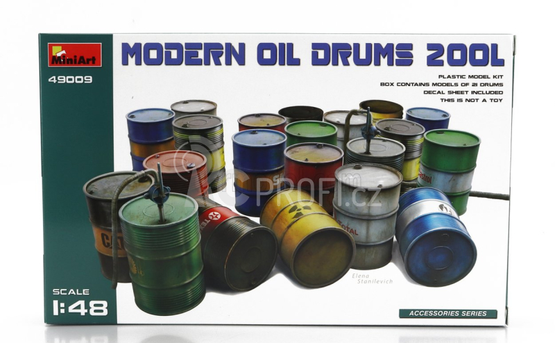Miniart Accessories Modern Oil Drums 200l 1:48 /