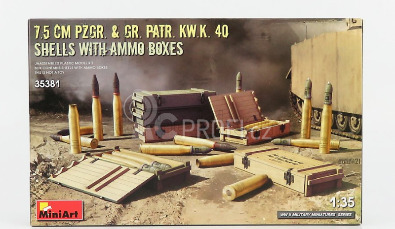 Miniart Accessories Shells With Ammo Military Boxes 1:35 /