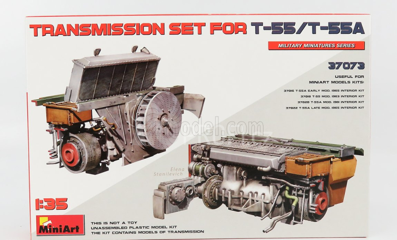 Miniart Accessories Transmission For Tank T-55a Military 1968 1:35 /