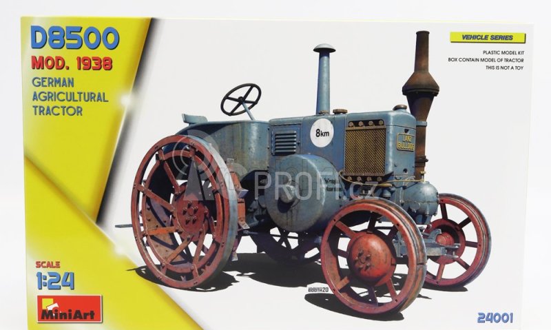 Miniart Lanz Bulldog D8500 German Agricultural Tractor 1949 1:24 /