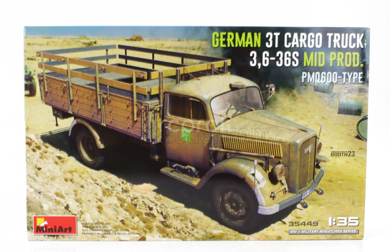 Miniart Opel Blitz Pmq600 Type German 3t Cargo Military Truck 1952 1:35 /