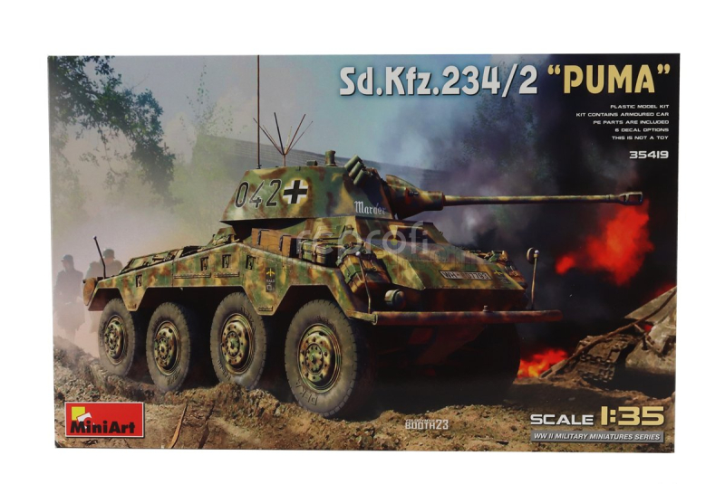 Miniart Tank Sd.kfz. 234/2 Puma Tank Military 1945 1:35 /