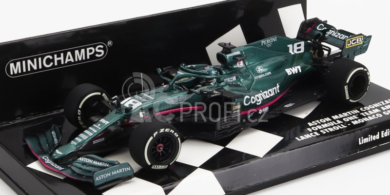 Minichamps Aston martin F1 Amr21 M12 Eq Power+ Cognizant F1 N 18 1:43, zelená