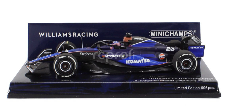 Minichamps Williams F1  Fw46 Team Williams Racing N 23 Season 2024 Alexander Albon 1:43 2 Tóny Modré
