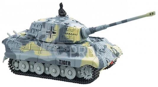 RC tank King Tiger 1:72, šedá barva