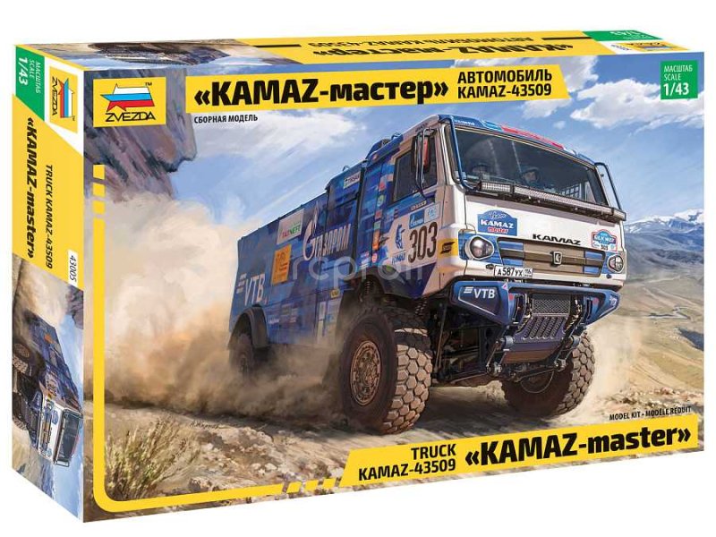 Model kit auto 43005 - KAMAZ Rallye truck (1:43)