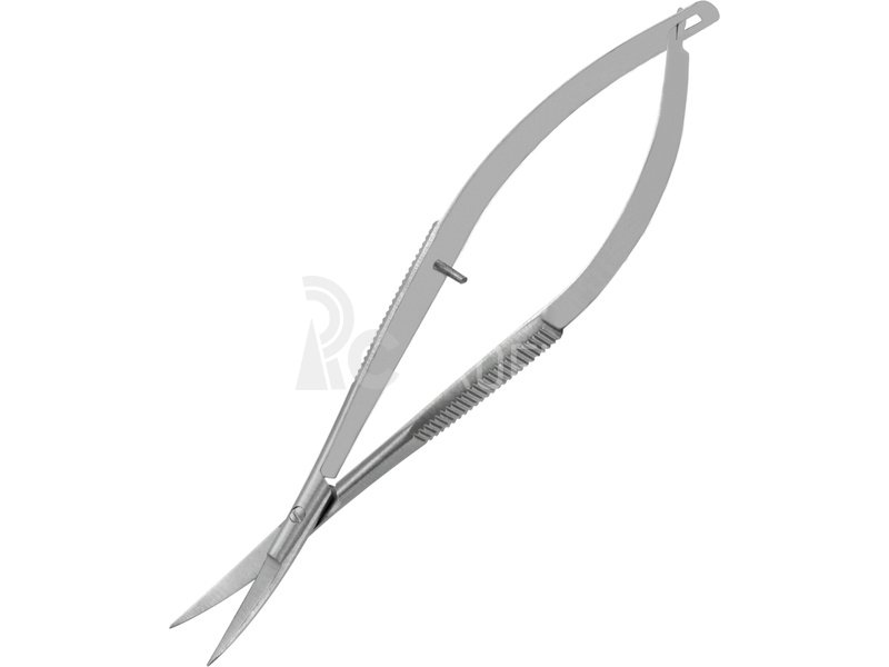 Modelcraft mini přesné nůžky s pružinou zahnuté