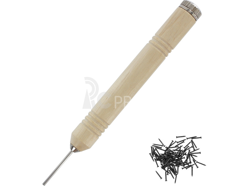 Modelcraft zatloukač hřebíků, ocelové hřebíky 1x7mm (100ks)