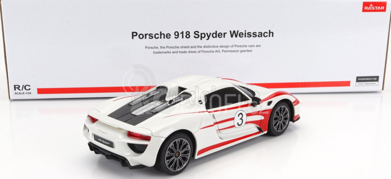 Mondomotors Porsche 918 Spider Salzburg Racing Design N 3 Weissachpackage 2013 1:24 Bílá
