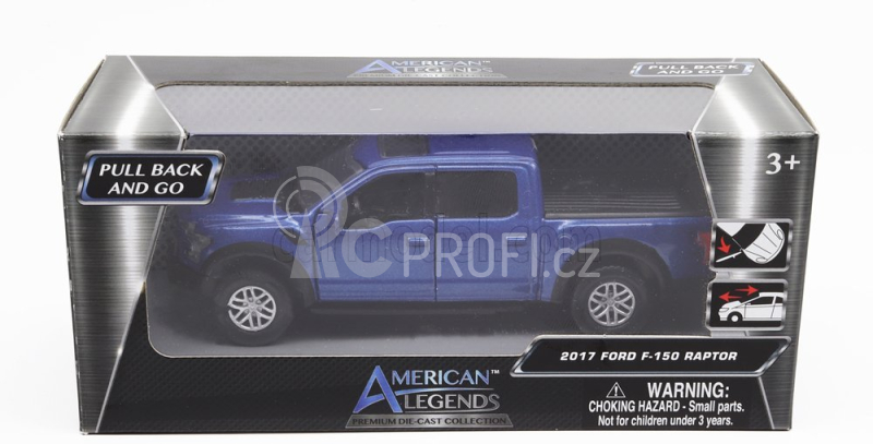 Motor-max Ford usa F-150 Pick-up Raptor 2017 1:34 Blue
