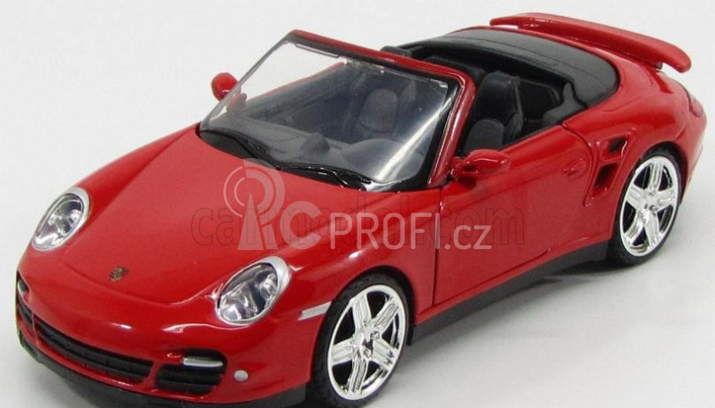 Motor-max Porsche 911 997 Turbo Cabriolet 2007 1:24 Red