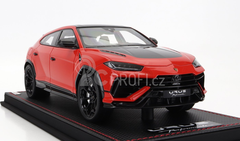 Mr-models Lamborghini Urus Performante 2022 - Con Vetrina - With Showcase 1:18 Rosso Arancio - Oranžová