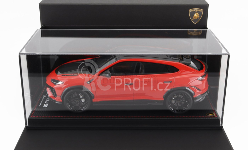 Mr-models Lamborghini Urus Performante 2022 - Con Vetrina - With Showcase 1:18 Rosso Arancio - Oranžová