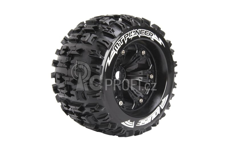 MT-PIONEER SPORT 1/8 1/2 offset 17mm hex Black Rims