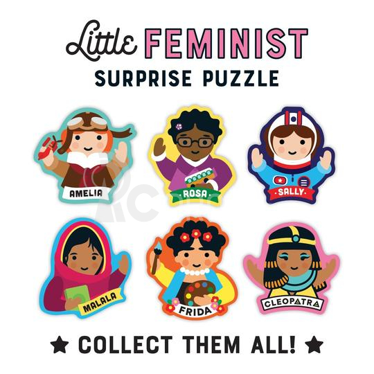 Mudpuppy Puzzle s překvapením Feminist 70 dílků