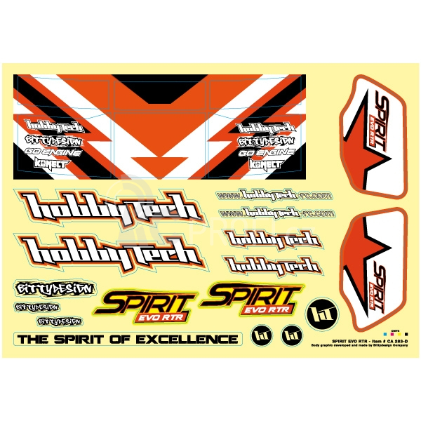 Nálepky SPIRIT EVO