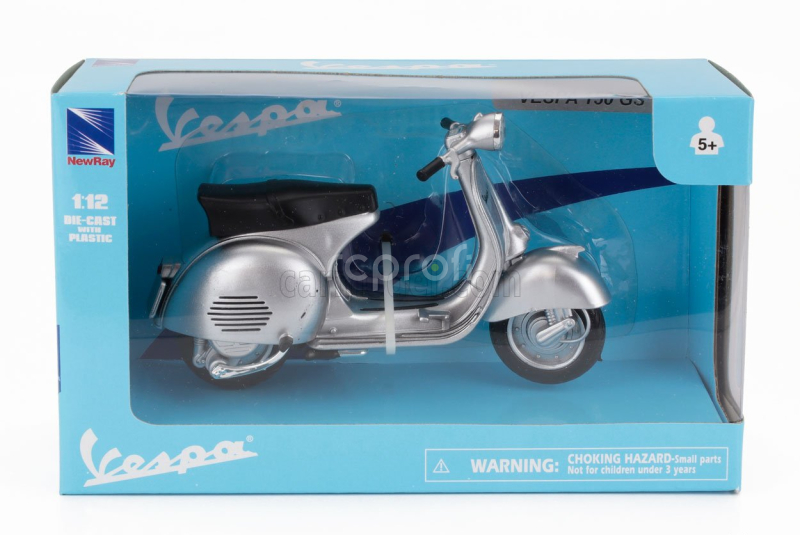 Newray Piaggio Vespa 150 Gs 1953 1:12 Silver