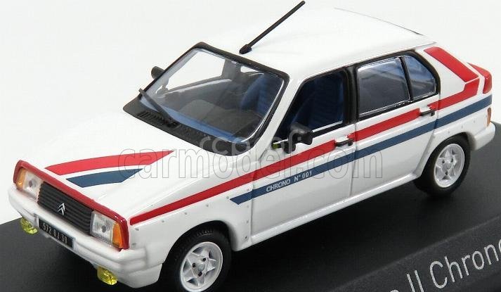 Norev Citroen Visa Ii Chrono 1982 1:43 Bílá Červená Modrá