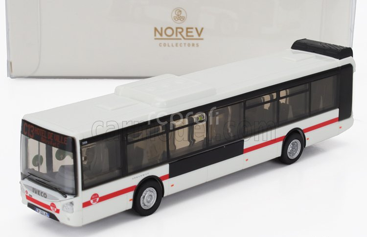 Norev Iveco fiat Urbanway Tcl C13 Autobus 2013 1:87 Bílá Červená