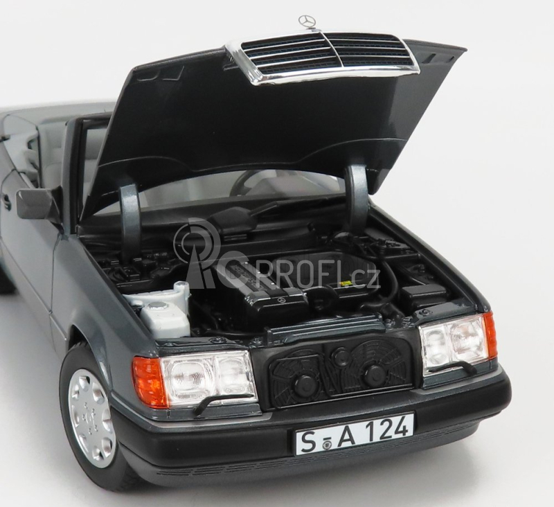 Norev Mercedes benz E-class 300ce 24v (a124) Cabriolet Open 1991 1:18 Grey Met