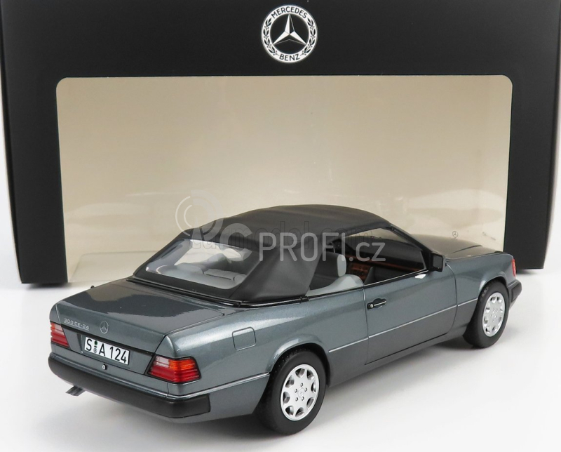 Norev Mercedes benz E-class 300ce 24v (a124) Cabriolet Open 1991 1:18 Grey Met