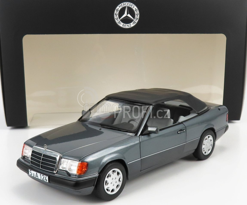 Norev Mercedes benz E-class 300ce 24v (a124) Cabriolet Open 1991 1:18 Grey Met