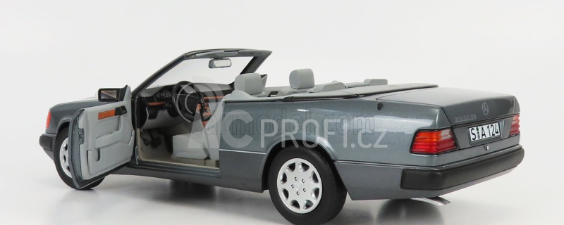 Norev Mercedes benz E-class 300ce 24v (a124) Cabriolet Open 1991 1:18 Grey Met