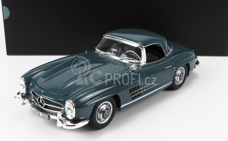Norev Mercedes benz Sl-class 300sl Roadster Spider (w198 Ii) 1957 1:18 Modrá Šedá